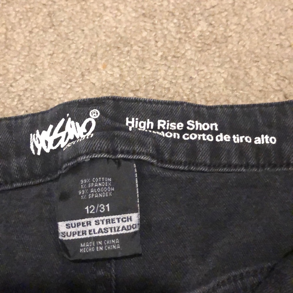 Black Ripped Shorts - Picture 3 of 4